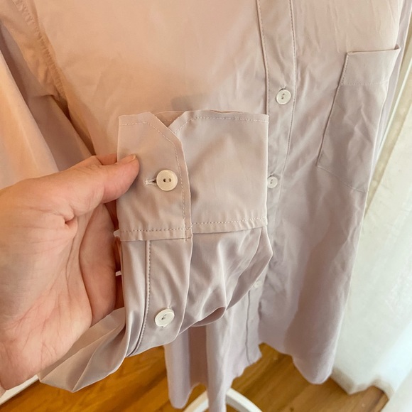 Lysse Schiffer button down lavender size large - Picture 3 of 6